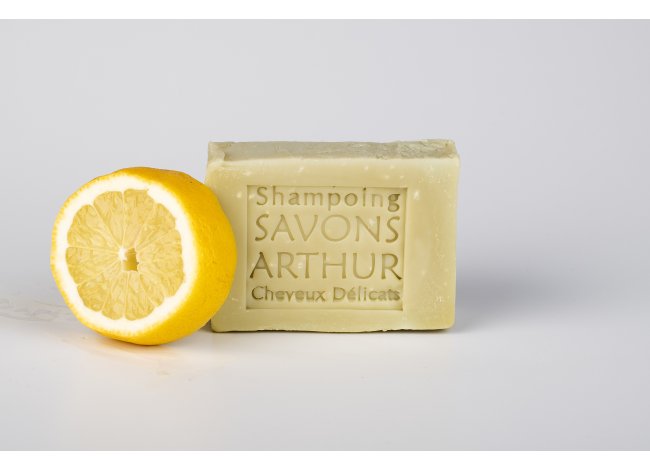 SHAMPOING SAVON SOLIDE CITRONNE AUX HUILES BIO cheveux délicats