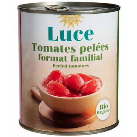 TOMATES ENTIERES PELEES LUCE 800G
