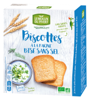 BISCOTTES SS SEL/SUCRES AJOUTES 270G MOULIN PIVERT